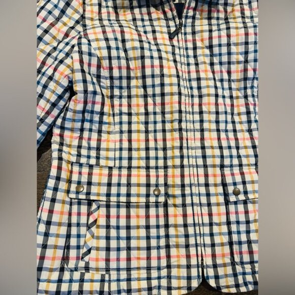 Talbots Women’s Quilted Multicolor Plaid Jacket Large - Picture 3 of 10